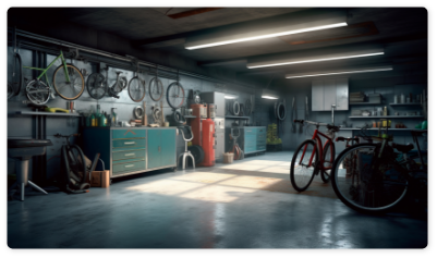 interior-modern-bicycle-garage-workshop-with-many-professionals-tools-equipment-generative-ai